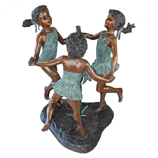 Design Toscano Fun In The Sun Bronze Girls Statue