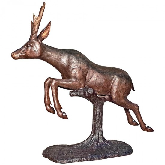 Design Toscano Leaping Pronghorn Antelope