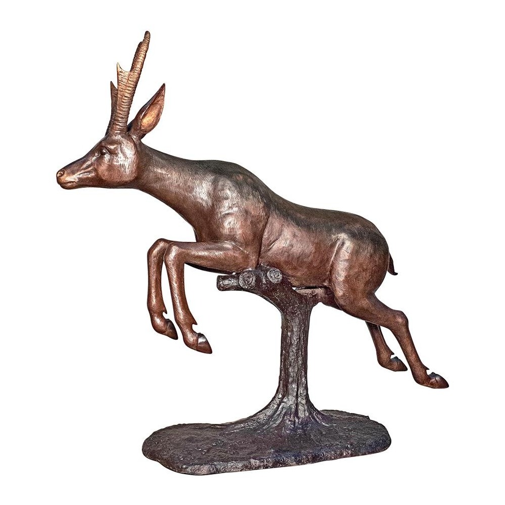 Design Toscano Leaping Pronghorn Antelope