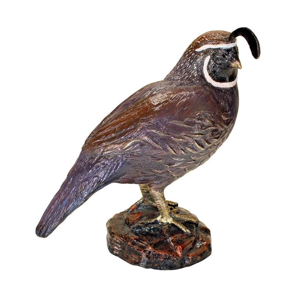Design Toscano Color Washed Male California Quail