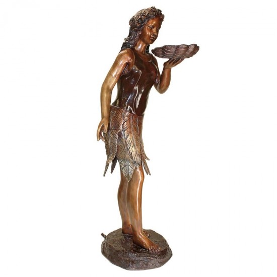 Design Toscano Leaf Maiden Bronze Statue