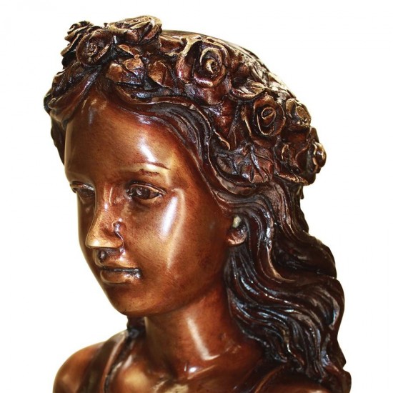 Design Toscano Leaf Maiden Bronze Statue