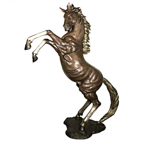 Design Toscano Majestic Spirit Rearing Horse Left