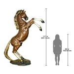 Design Toscano Majestic Spirit Rearing Horse Right