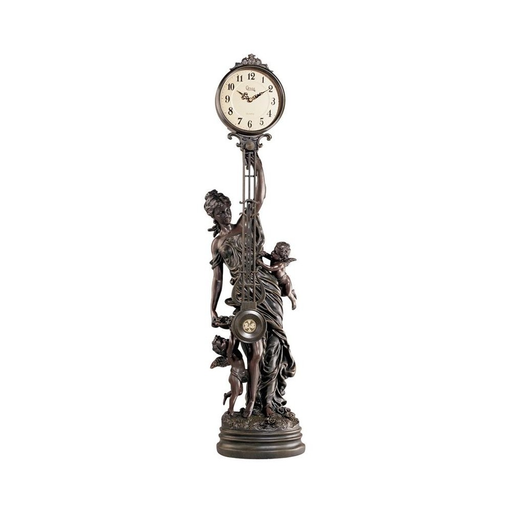 Design Toscano Flora Swinging Pendulum Clock