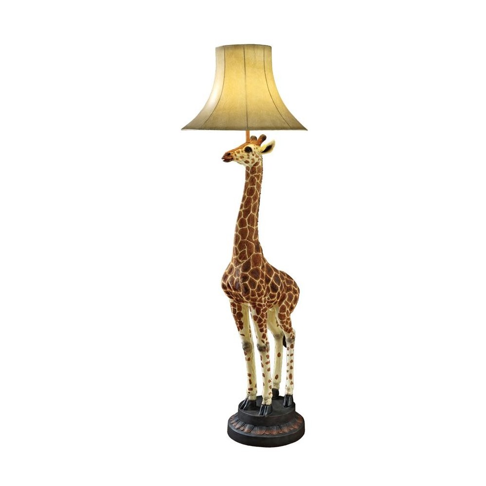 Design Toscano Heads Above Giraffe Floor Lamp