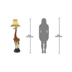 Design Toscano Heads Above Giraffe Floor Lamp