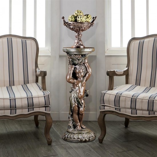 Design Toscano Sous La Vigne Pedestal Bronze Finish