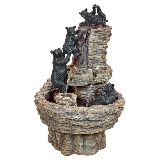 Design Toscano Rocky Mountain Splash Bear Fountain