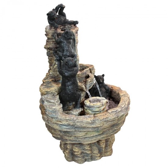 Design Toscano Rocky Mountain Splash Bear Fountain