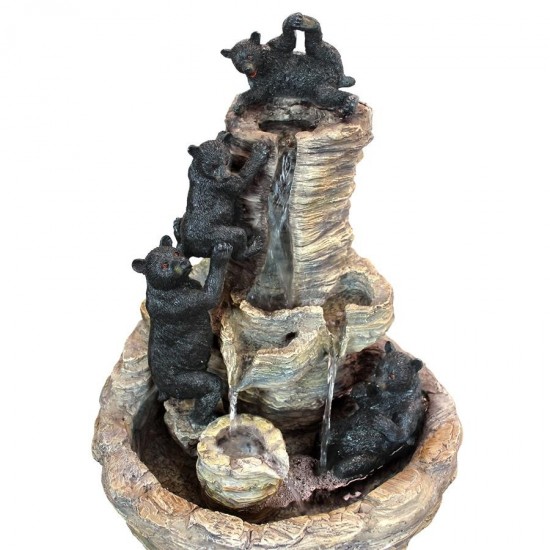 Design Toscano Rocky Mountain Splash Bear Fountain