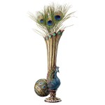 Design Toscano Peacock Bud Vase