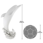 Design Toscano Medium Tropical Tale Dolphin Piped Statue