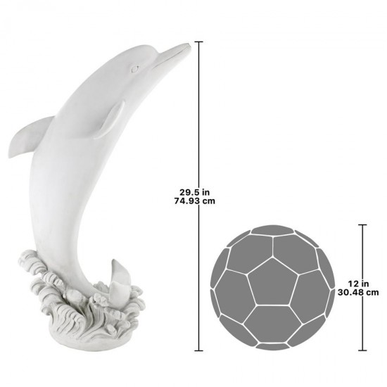 Design Toscano Medium Tropical Tale Dolphin Piped Statue