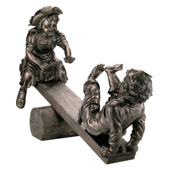 Design Toscano Lighter Than Air Girl & Boy Statue