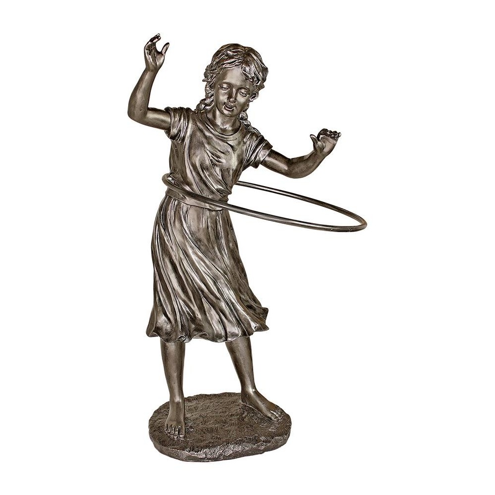 Design Toscano Harriet Hula Hooping Girl Statue