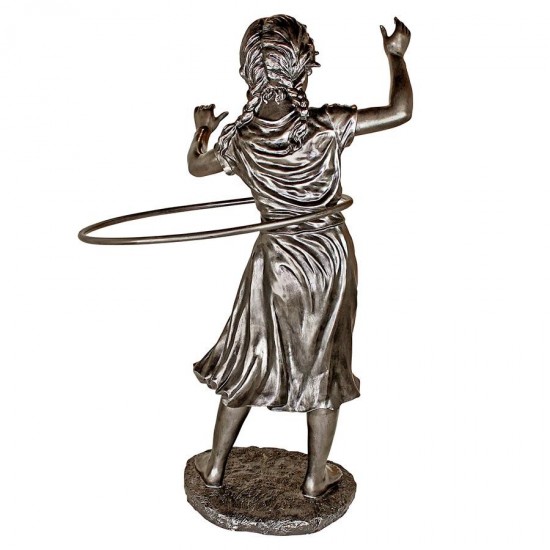 Design Toscano Harriet Hula Hooping Girl Statue