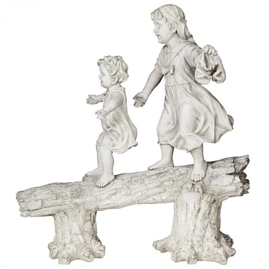 Design Toscano Two Girls On Log