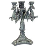 Design Toscano Knight Templar Dragons Candle Holder