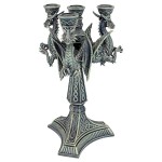 Design Toscano Knight Templar Dragons Candle Holder