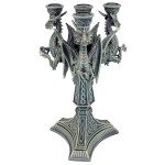 Design Toscano Knight Templar Dragons Candle Holder