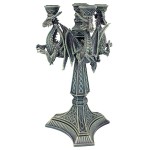 Design Toscano Knight Templar Dragons Candle Holder