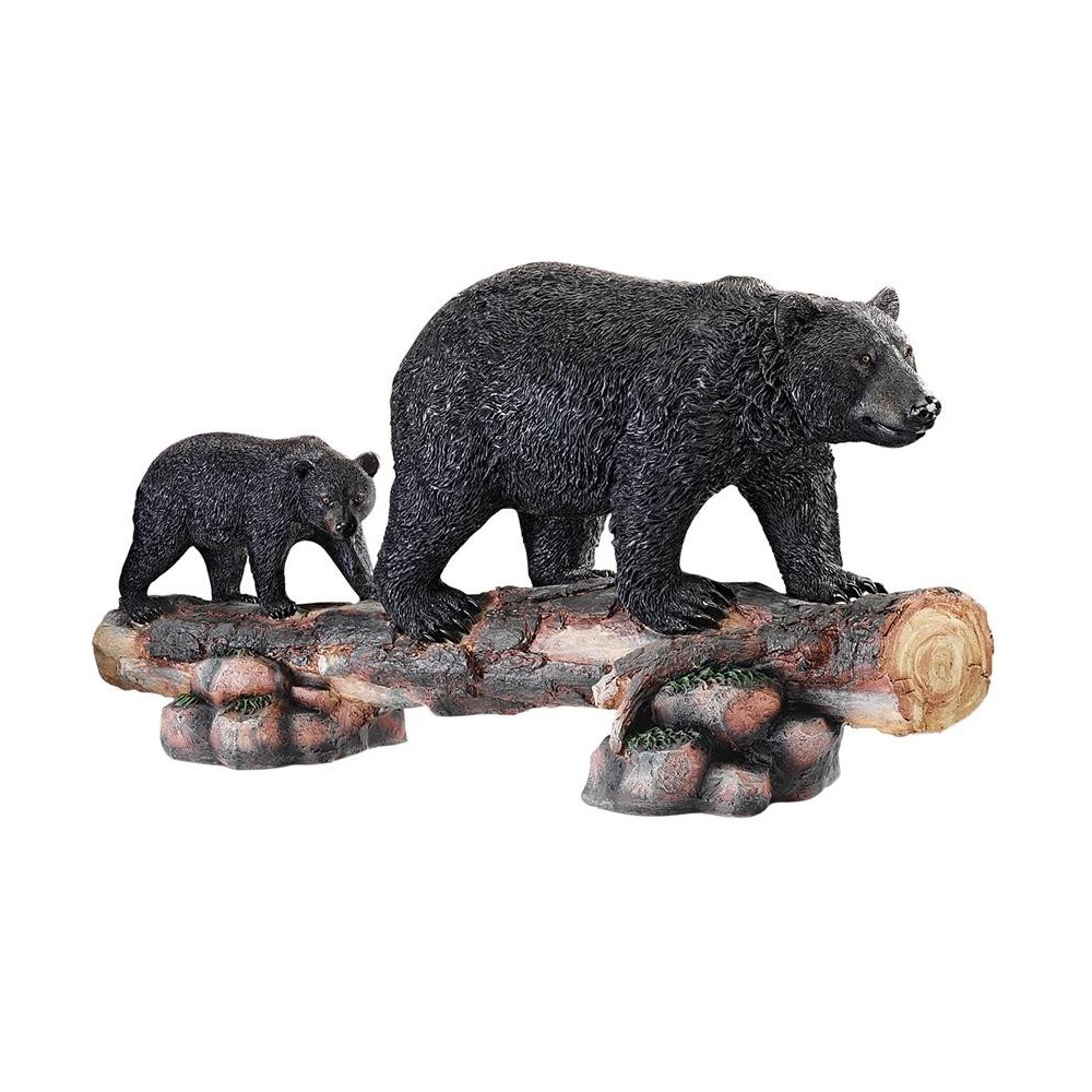 Design Toscano Mother Black Bear And Cub Statue