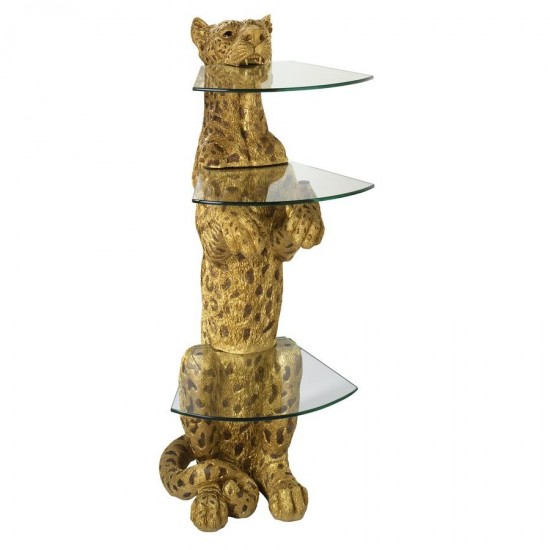 Design Toscano Royal Egyptian Cheetah Pedestal Table