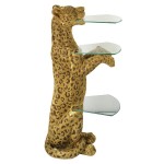 Design Toscano Royal Egyptian Cheetah Pedestal Table