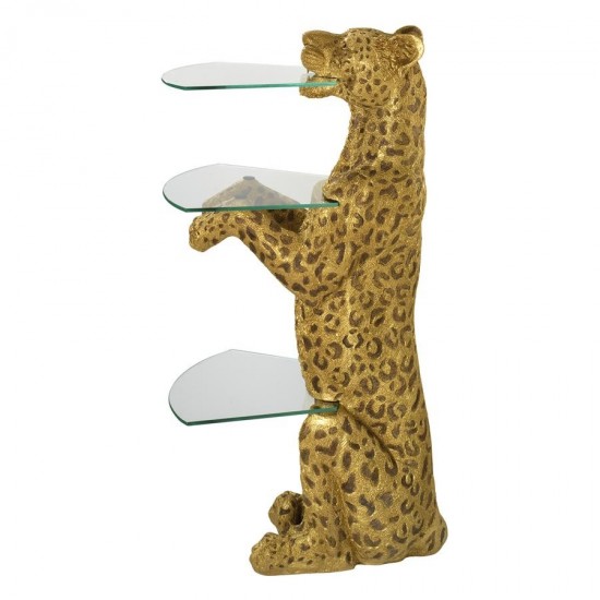 Design Toscano Royal Egyptian Cheetah Pedestal Table