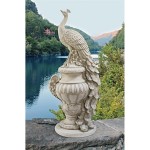 Design Toscano Staverden Peacock On An Urn Statue