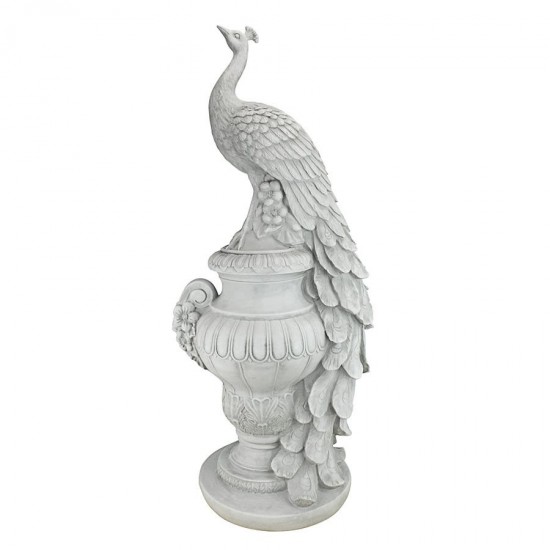 Design Toscano Staverden Peacock On An Urn Statue