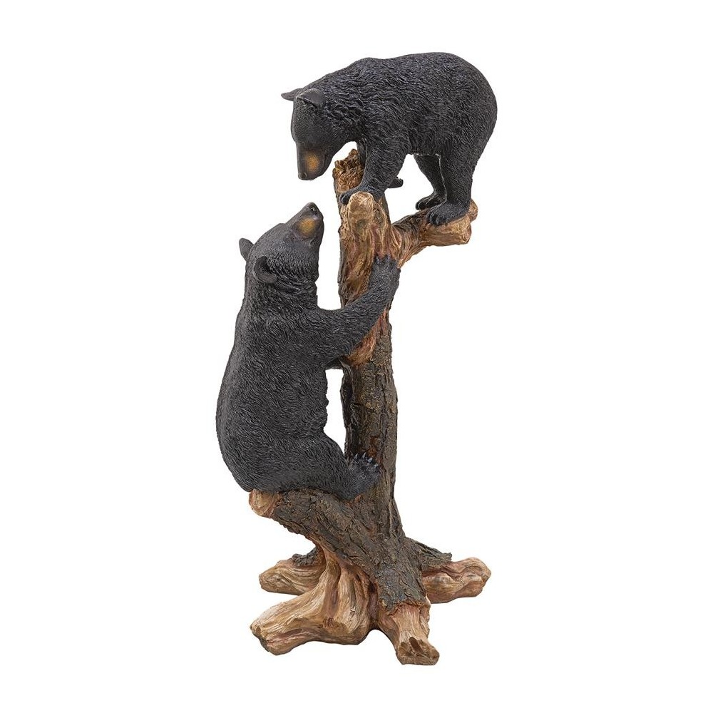 Design Toscano Climbing Cubs Black Bear Statue