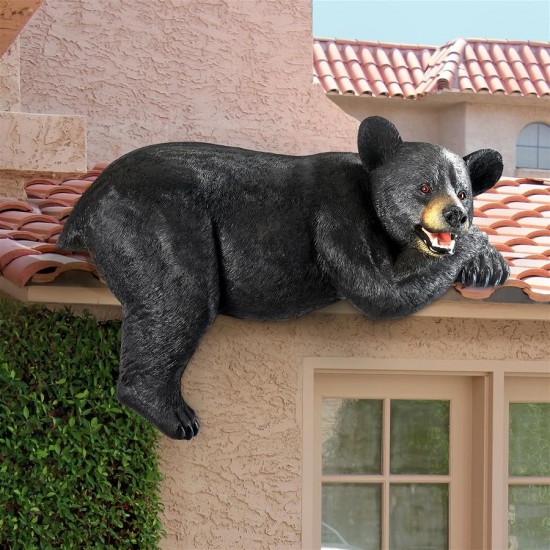 Design Toscano Lemont The Lovable Lounger Black Bear