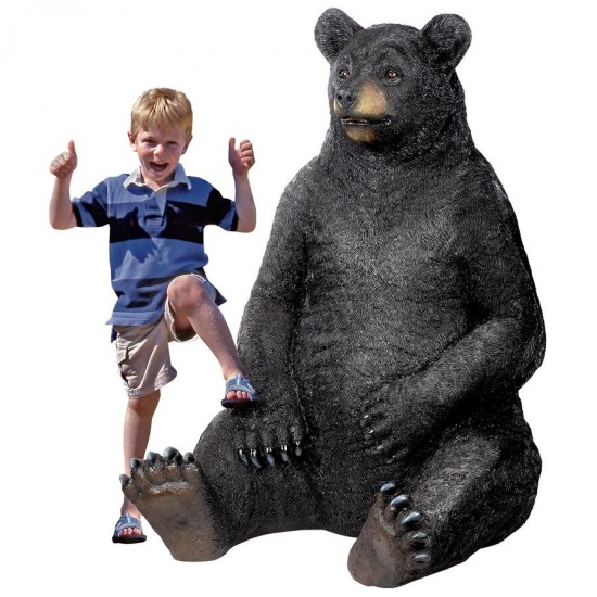 Design Toscano Bear Zerk Giant Sitting Black Bear