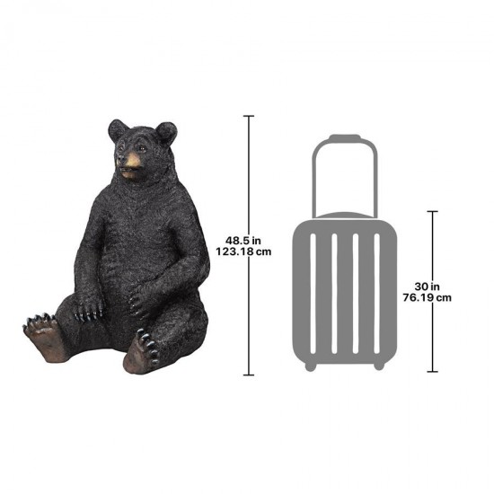 Design Toscano Bear Zerk Giant Sitting Black Bear