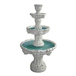 Design Toscano Medici Lion Four Tier Fountain Stone