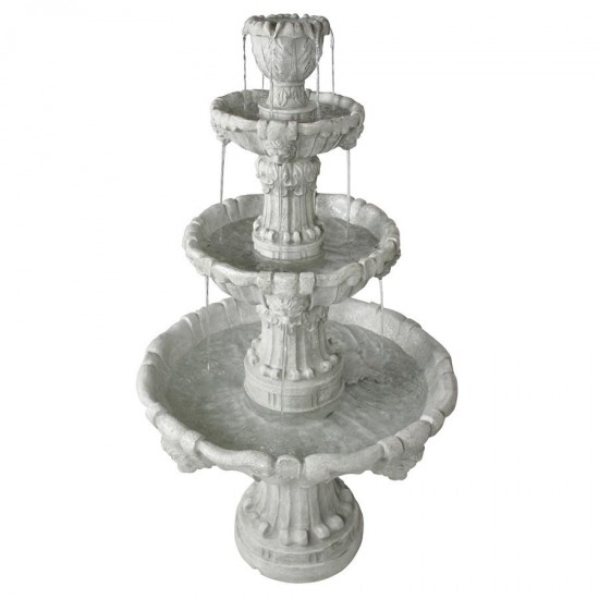 Design Toscano Medici Lion Four Tier Fountain Stone