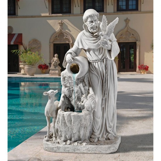 Design Toscano St. Francis Natures Life Giver Fountain