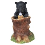 Design Toscano Guzzling Gulp Black Bear Fountain