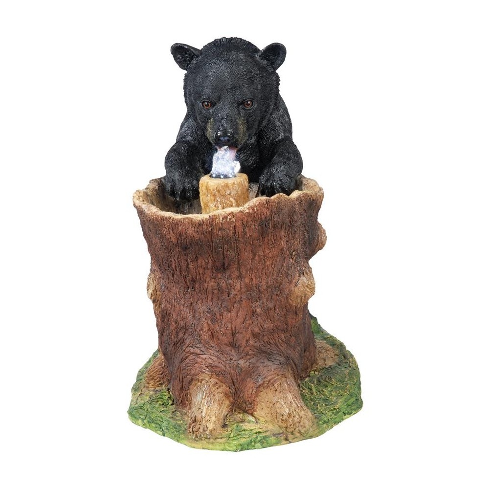 Design Toscano Guzzling Gulp Black Bear Fountain