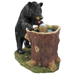 Design Toscano Guzzling Gulp Black Bear Fountain