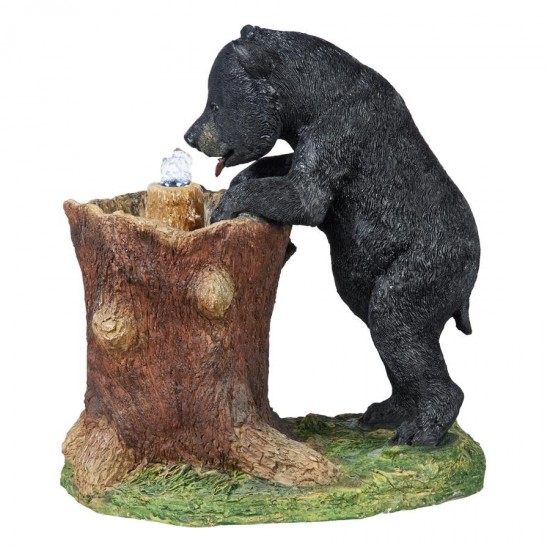 Design Toscano Guzzling Gulp Black Bear Fountain