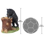 Design Toscano Guzzling Gulp Black Bear Fountain