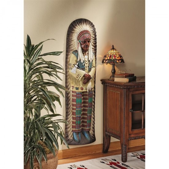 Design Toscano Chief Lone Raven Frieze