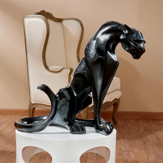 Design Toscano Rampant Tranquility Black Panther Statue