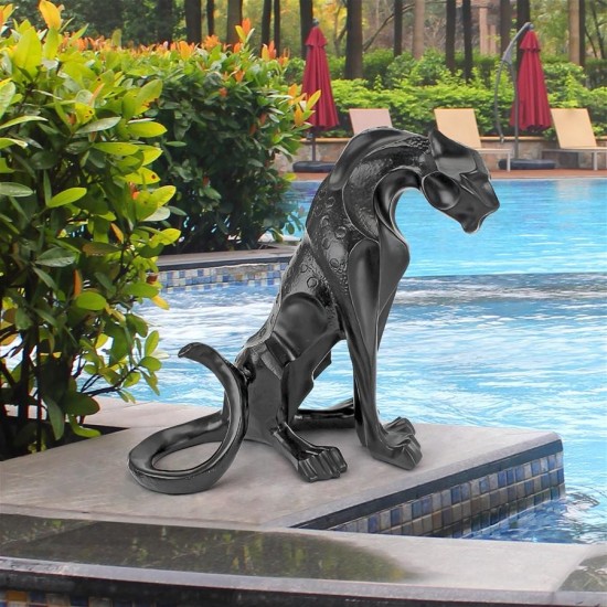 Design Toscano Rampant Tranquility Black Panther Statue