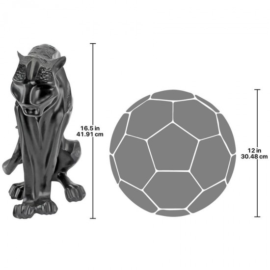 Design Toscano Rampant Tranquility Black Panther Statue