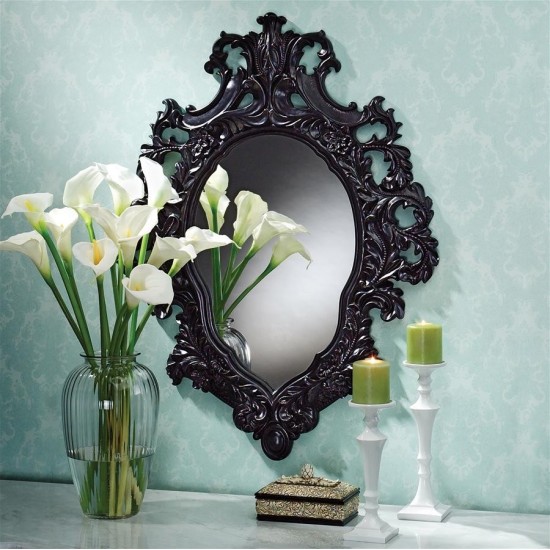 Design Toscano Madame Antoinette Ebony Salon Mirror