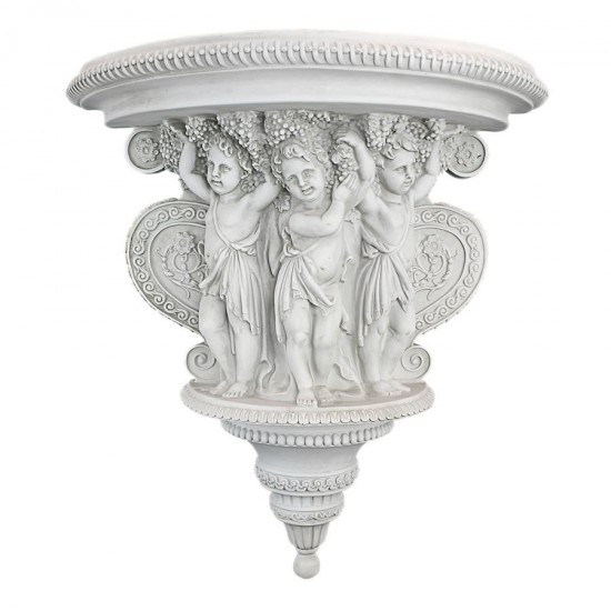 Design Toscano Cherubs Of The Wine Harvest Shelf